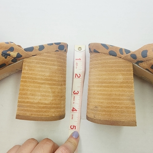 Free People | Cheetah‎ Heel Sandals, size 10.5 - Picture 8 of 8